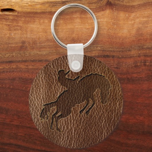 Leather-look Rodeo Sleutelhanger (Voorkant)
