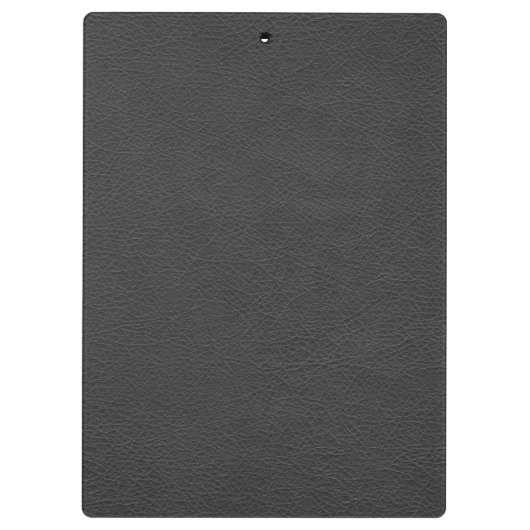 Leather Look verontruste naam Monogram Initiaal Klembord (Achterkant)