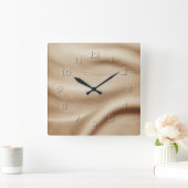 leather look vierkante klok (Huis)