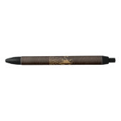 Leather-look-virgo Zwarte Inkt Pen (Voorkant)