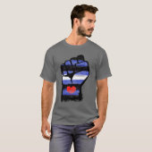 Leather Pride Fist T-shirt (Voorkant volledig)
