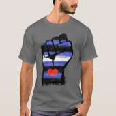 Leather Pride Fist T-shirt (Voorkant)