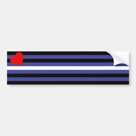 Leather Pride Flag Bumpersticker (Voorkant)