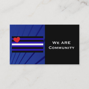 Leather Pride Flag Community Card Visitekaartje