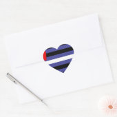 Leather Pride Flag Hart Sticker (Envelop)