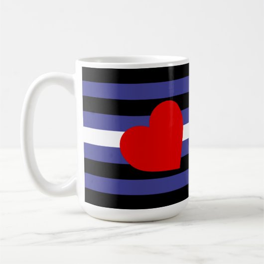 Leather Pride Flag Koffiemok (Links)