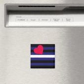 Leather Pride Flag Magnet (Insitu (Vaatwasser))