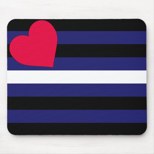 Leather Pride Flag Mousepad Muismat (Voorkant)