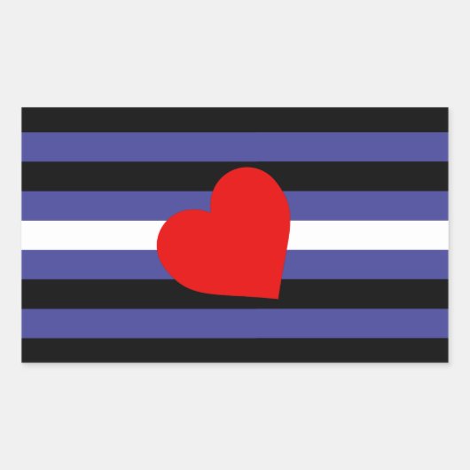 Leather Pride Flag Rechthoekige Sticker (Voorkant)