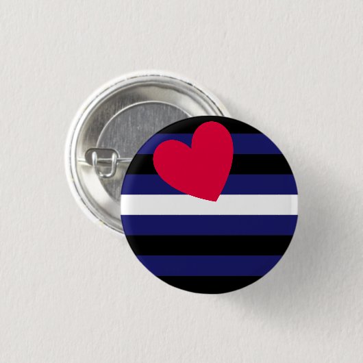 Leather Pride Flag Ronde Button 3,2 Cm (Voorkant /achterkant)