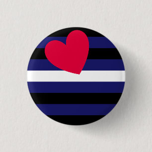 Leather Pride Flag Ronde Button 3,2 Cm