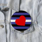 Leather Pride Flag Ronde Button 4,0 Cm (In situ)