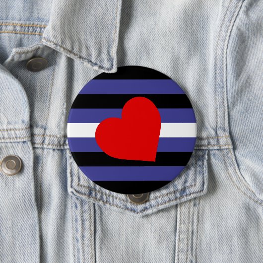 Leather Pride Flag Ronde Button 4,0 Cm (In situ)