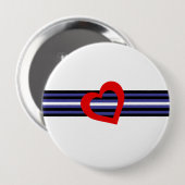 Leather Pride Flag Ronde Button 4,0 Cm (Voorkant /achterkant)