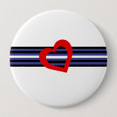 Leather Pride Flag Ronde Button 4,0 Cm (Voorkant)