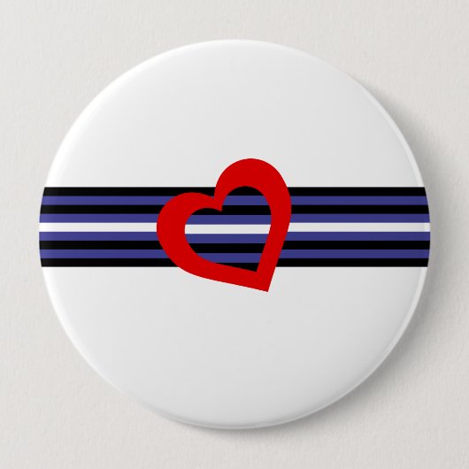 Leather Pride Flag Ronde Button 4,0 Cm (Voorkant)