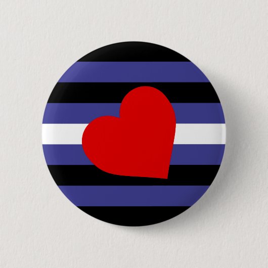 Leather Pride Flag Ronde Button 5,7 Cm (Voorkant)