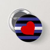 Leather Pride Flag Ronde Button 5,7 Cm (Voorkant /achterkant)