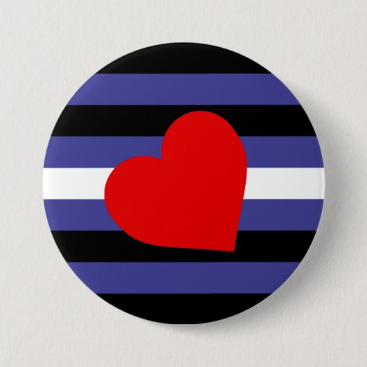 Leather Pride Flag Ronde Button 7,6 Cm (Voorkant)