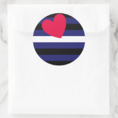 Leather Pride Flag Ronde Sticker (Tas)