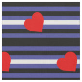 Leather Pride Flag Stof (Close Up)