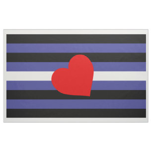 Leather Pride Flag Stof