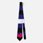 Leather Pride Flag Stropdas (Voorkant)