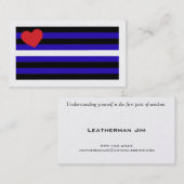 Leather Pride Flag Trick-kaart Visitekaartje (Voorkant / Achterkant)