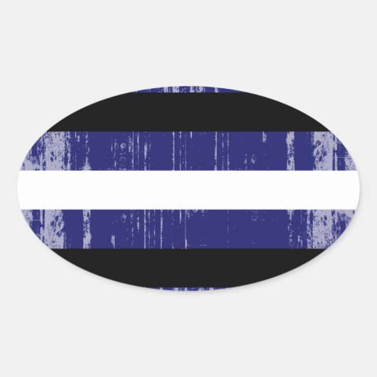 LEATHER PRIDE in verouderde staat Ovale Sticker (Voorkant)