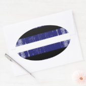 LEATHER PRIDE in verouderde staat Ovale Sticker (Envelop)
