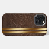 Leather Print iPhone 13 Pro Max Hoesje (Achterkant horizontaal)