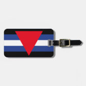 LEATHER QUEER PRIDE BAGAGELABEL (Voorkant horizontaal)