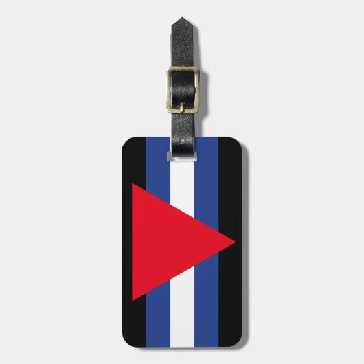 LEATHER QUEER PRIDE BAGAGELABEL (Voorkant verticaal)