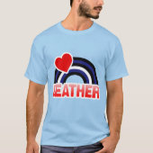LEATHER RAINBOW FLAG T-SHIRT (Voorkant)