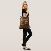 Leather Ranch Sunrise Tote Bag (Op model)
