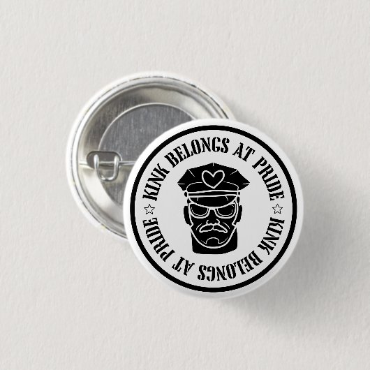 Leather Roots Ronde Button 3,2 Cm (Voorkant /achterkant)