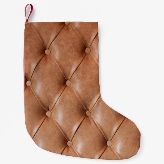 leather sofa background kleine kerstsok (Voorkant)