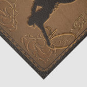 Leather Western Wild West Cowboy Birthday Party Tissuepapier (Detail)