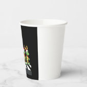 Leatherback Sea Turtle Crossing Road Xmas T-Shirt  Papieren Bekers (Links)