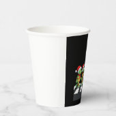 Leatherback Sea Turtle Crossing Road Xmas T-Shirt  Papieren Bekers (Rechts)