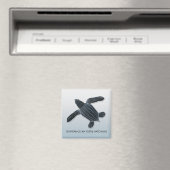 Leatherback Zee Turtle Hatchling Magnet (Insitu (Vaatwasser))