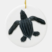 Leatherback Zee Turtle Hatchling Ornament (Achterkant)