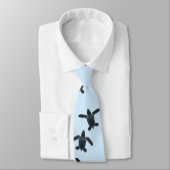 Leatherback Zee Turtle Hatchlings Necktie Stropdas (Gebonden)
