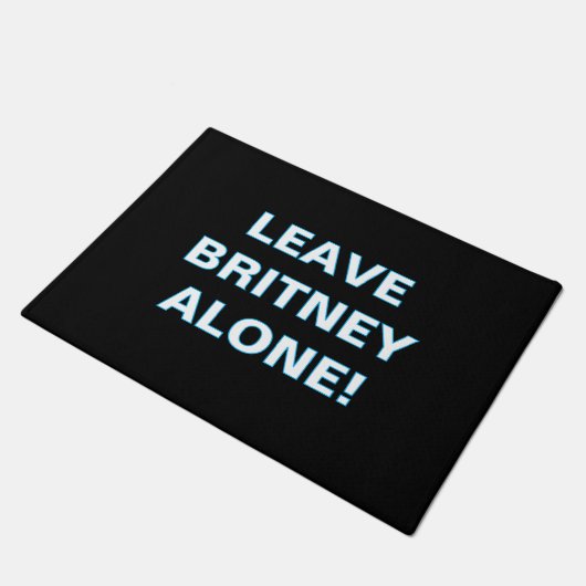 ''Leave Britney Alone'' Doormat Deurmat (Schuin)