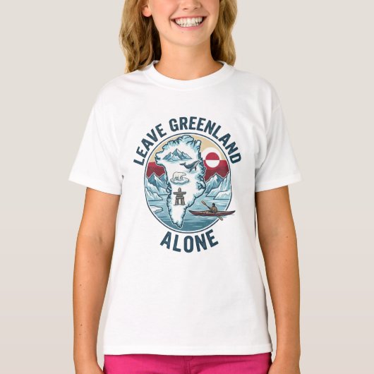 Leave Greenland Alone T-shirt (Voorkant)