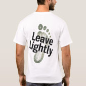 Leave Lightly Travel T-Shirt | Minimal Eco  (Achterkant)