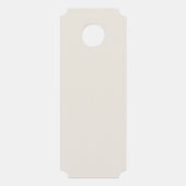Leave Me Alone Door Hanger – Funny Introvert Racco (Achterkant)