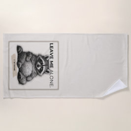 Leave Me Alone Raccoon Doormat | Funny Introvert  Strandlaken