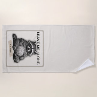 Leave Me Alone Raccoon Doormat | Funny Introvert  Strandlaken
