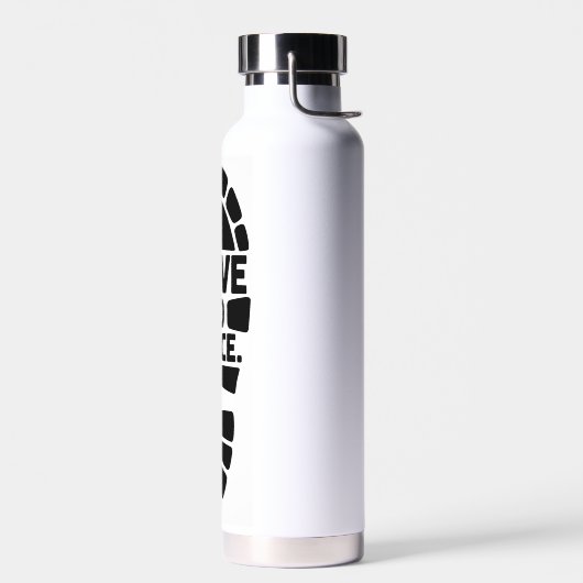 Leave No Trace Hiking Bootprint Design Waterfles (Links)